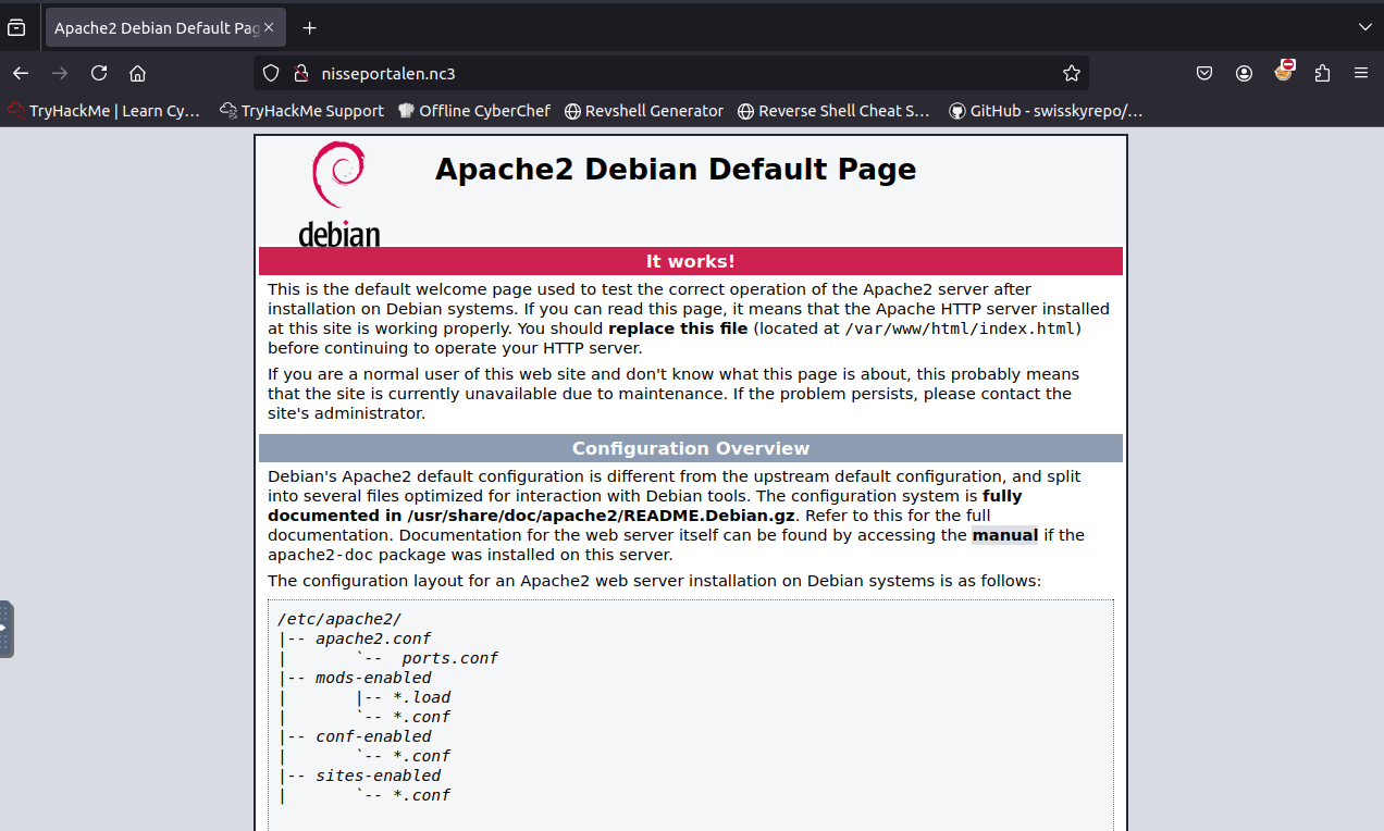 Apache2 Default Page