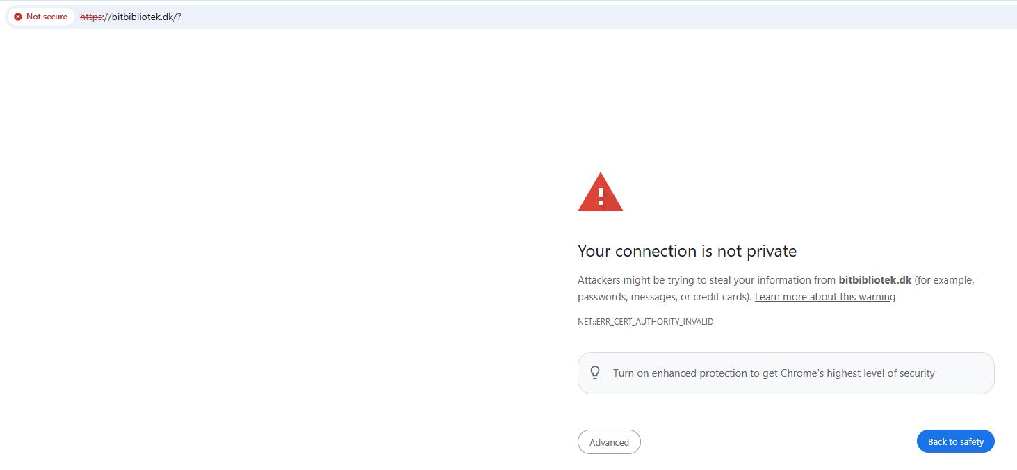 invalid cert authority