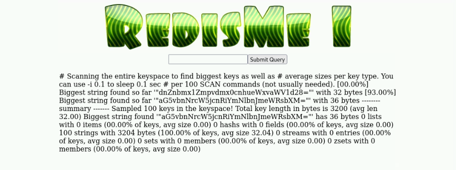 Redis Big Keys Command